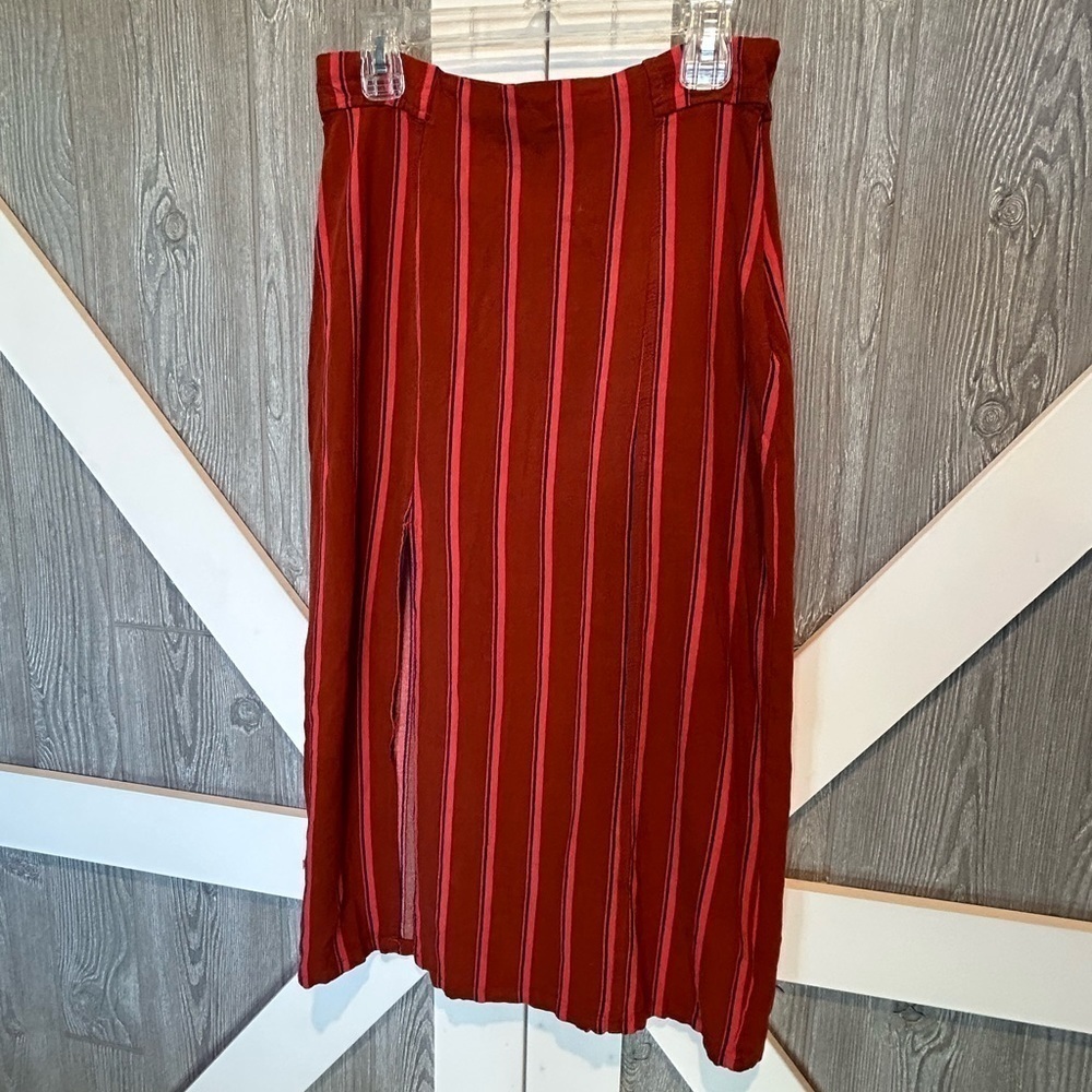 Bag105. Free People striped skirt with front slit